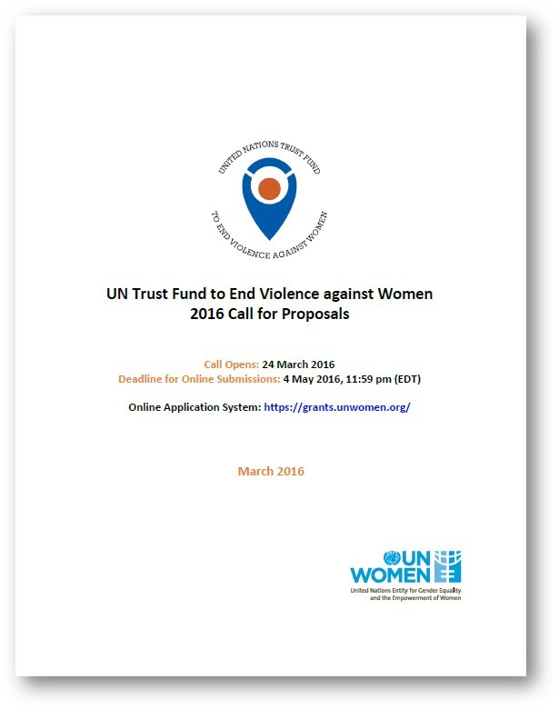 UN Trust Fund to End Violence Against Women – Call for Proposals