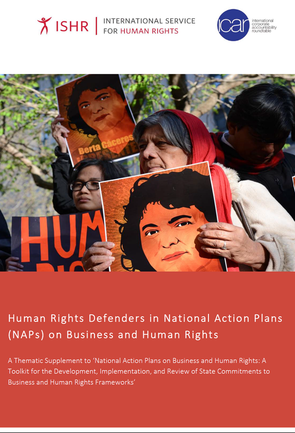 Human Rights Defenders In National Action Plans On Business & Human ...