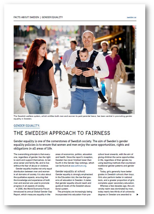 gender equality in education sweden