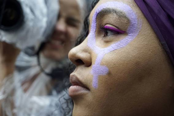 International Women’s Day in São Paulo, Brazil, in March 2020 - Cris Faga/SIPA USA/PA Images.
