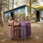 Rosalina Tuyuc Velásquez, (second from left) a human rights activist and co-founder of a widows association in the municipality of Comalapa, Guatemala has spearheaded the construction of a memorial for victims of the conflict in Comalapa. It’s called the “Center for the Historical Memory of Women”. Photo: UN Women/Ryan Brown