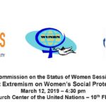 UN Commission on the Status of Women Session 63: Impact of Extremism on Women’s Social Protection & Services