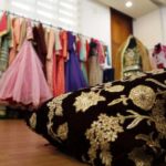 Secondhand clothes and wedding fabric are stored at Sabitha’s home in Kannuar, Kerala. They will be given free of charge to women for their weddings. Photograph: Sivaram V/The Guardian