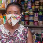 Photo: Christina Ohenewaa is a 50 year old trader in Cosmetics in Accra, Ghana. Credit: Benjamin Forson