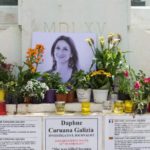 Valletta Malta, Memorial to journalist Daphne Caruana Galizia who was assassinated in 2017 (Shutterstock / Paul Mendoza)