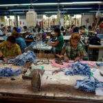 Laborers work at a garment factory in Yangon, Myanmar, on November 1, 2018.Ye Aung Thu / AFP / Getty Images