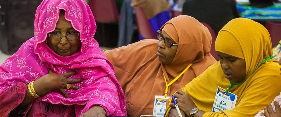 Attendees of the Somali Women's Convention in Mogadishu in March. (Ministry of Women and Human Rights Development of Somalia)