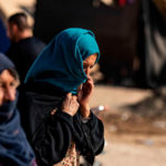 Tens of thousands of single women, often widowed, live in camps in northwest Syria with little access to services [AAREF WATAD/AFP via Getty]
