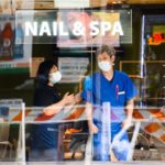 A nail salon in New York last August. Noam Galai / Getty Images file