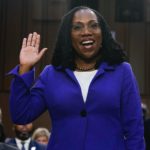 Jacquelyn Martin, Associated Press.  Supreme Court nominee Judge Ketanji Brown Jackson is sworn in for her confirmation hearing before the Senate Judiciary Committee March 21 on Capitol Hill in Washington.