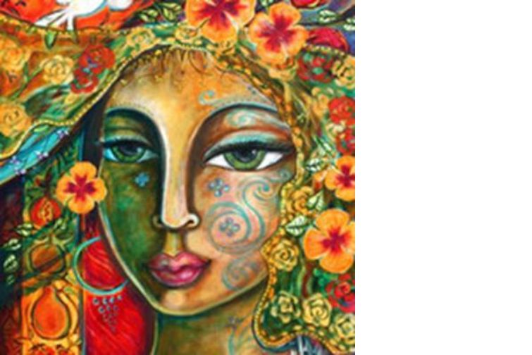 Woman Waking Up to Herself - Art & Poem